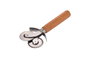 Hermia Cortador de pizza BLS-PZC-02 con soporte de madera